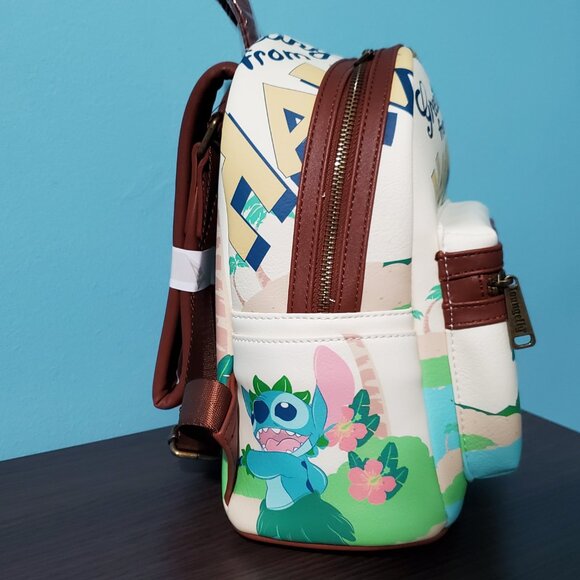 NWT Loungefly Disney Lilo & Stitch Aloha Mini Backpack - Picture 2 of 7
